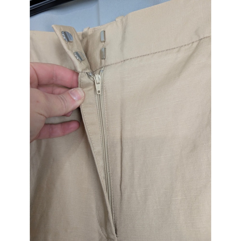 Worthington Trouser Pants‎ Womens SZ 14 Beige NEW High-Rise Wide Leg Workwear - Picture 7 of 9